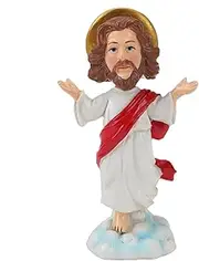 Jesus Bobble Head Ornament | Dashboard Resin Religious Statue Bobblehead,Exquisite Symbolic Decoration Figures for Living Room, Study Room