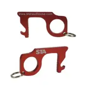 2Pcs No Touch Hand Tool Anti-Microbial Keychain Contactless Keychain Easy To Use
