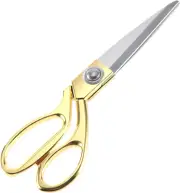 Gold-Plated 8-Inch Multipurpose Scissors - Alloy Cloth Tailor Scissors