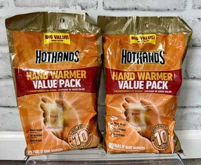 HotHands Hand Warmers 2 Packages 20 Pair (40 pieces) Value Pack-Free Shipping