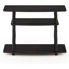 Furinno Turn-N-Tube No Tools 3-Tier TV Stands Espresso/Black Classic Tubes