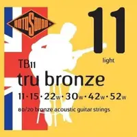 在飛比找蝦皮商城優惠-Rotosound Tru Bronze 11-52 英製木