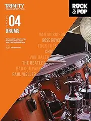 Trinity College London Trinity Rock and Pop Drums Grade 4 Music Book