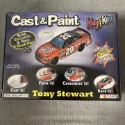 Cast & Paint Krazy Kars Nascar Tony Stewart Car Kit 1:64 Scale Ages 6 & Up NEW