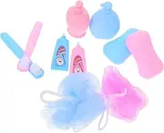 ifundom 2set Miniature Doll Bathroom Accessories Kit Doll Toothbrush Mini Toothpaste Tiny Toilet Encourages Imaginative Play