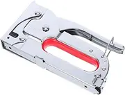 HOMSFOU Manual Stapler 3-in-1 Brad Nailer Upholstery Stapler Nail Tacker for Fixing Material Decoration Carpentry Furniture Wood Doors and Windows