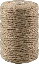 Twine String Jute Rope for Crafts/Packing/Garden (3mm 3Ply 800Feet)
