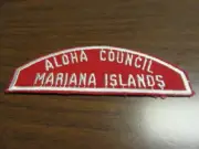 Aloha Council Mariana Islands Red and White Full Strip RW