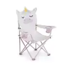 Sparkle the Unicorn Kid'S Camping Chair - Pink/Off-White Color