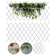 2x Silver Garden Trellis Aluminium Expanding Plants Wall Fence Panel 8ft x 4ft