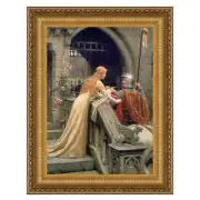 Design Toscano A Lady's Favor Framed Canvas Replica Painting: Small
