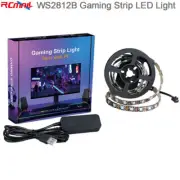 WS2812B 10mm 5V 60 RGB LEDs Game Light Gaming Strip 5V for 27" inch PC Monitor