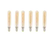 2 PCS E14 LED Light Bulb 3w Golden Tubular Bulb for Pendant Wall Scones Tube Light Bulbs Desk Lamp 220‑240v