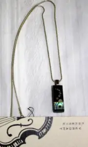 T. BREEZE VERDANT Sterling Silver Designer Pendant Necklace 19"