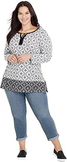 [Autograph] Plus Size - Womens Tops - Circle Tunic