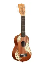 Kala Hibiscus Mahogany Soprano Ukulele w/ Bag