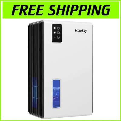 95 OZ Dehumidifier for Home - 1000 sq.ft with LED Night Light & Auto Shut Off