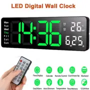 13Inch LED Digital Wall Clock Temperature Date Display Alarm Clock Home Decor