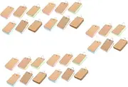 NUOBESTY 5sets Ring Notepads Study Flashcards Blank Vocabulary Notepads Memo Cards 6 Color Choices Paperboard 6pcs*5