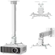 Projector Mount Ceiling/Wall - Universal 3-in-1 Bracket with Extension Pole, ...