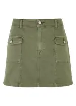 Paige Jessie Stretch-denim Mini Cargo Skirt - Green - 30 (W30 / UK12 / M) 30 (W30 / UK12 / M)