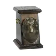 Scottish Sheepdog wooden urn with a dog Art-Dog