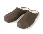 Firenze Atelier Men's Handmade Brown Suede Mules & Slip-on Clogs Slippers Slides