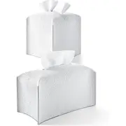 2Pcs Tissue Box PU Leather Tissue Box Holder, Toilet Tissue Box Square Tissue Holder for Bath Vanit