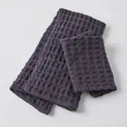 Ink Organic Cotton Waffle Hand Towel & Face Washer Set