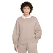 Nike Womens Phoenix Oversized Sweatshirt - Taupe