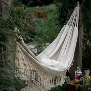 Boho Hammock Large Double Hanging Swing Bed w/ Carry Bag Patio Outdoor Camping