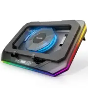 Laptop Cooling Pad, Gaming Laptop Cooler with RGB Light,