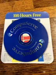 Vintage Compuserve CD CD-ROM Disc 100 Free Hours