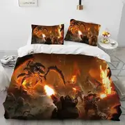 f1583 Bed Sheets Deep Rock Galactic Game DRG Bedding Set Duvet Cover Bed Set Quilt Cover Pillowcase Comforter king Queen Size Boys AdultBed Sheets R