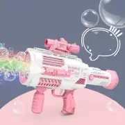 Bubbles Gun Kids Toy Rocket Soap Bubble Machine Guns Automatic Blower Portable