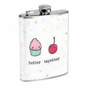 Better Together Em20 Flask 8oz Stainless Steel Hip Drinking Whiskey