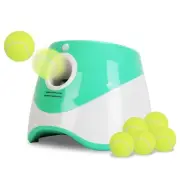 Automatic Dog Ball Launcher 6 Balls Adjustable - White - One size