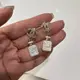 [二手] Chanel 專櫃正品/ logo 香水瓶耳環