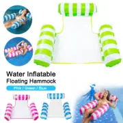 Water Hammock Lounger, Inflatable Pool Floating Bed Rafts, Swimming Chair Toys