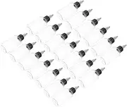 OFFSCH 20Pcs Refillable Squeezing Bottles Clear Caulking Bottles with Tips for Liquid Glue Paints and Crafts Pet Material for Easy Application and Storage