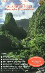 Maui Topo Recreation Map by Earthwalk Express (2003) (BRAND NEW)