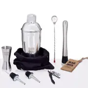Travel Kit Bag Easy to Carry Portable Mini Liquor Tool Set With Black Velvet bag