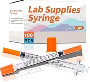 1ml 30G 5/16 Inch 8mm Syringe, U-100 Individually Wrpped, Pack of 100