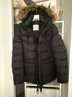 Moncler Cluny Long Down Jacket Coyote Fur Size 1