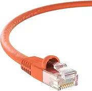 InstallerParts (10 Pack) CAT6 Ethernet Cable 1 FT Orange - UTP Booted - Professional Series - 10 Gigabit/Sec Network / High Speed Internet Cable 550MHZ