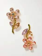 [Jennifer Behr] Jennifer Behr - Dorian Gold-plated Crystal Earrings - Multi - One size One size Multi