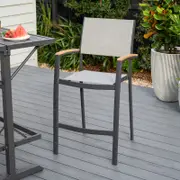 Mimosa 78 x 132cm Italica Aluminium Bar Chair