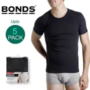 Bonds Multi Pack Crew Neck Raglan Blank Plain Basic Mens Black T‑shirt Tee Top