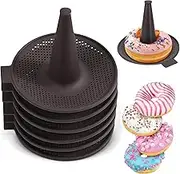 6Pcs Donut Mold Silicone Bagel Maker Kit,Bagel Molds For Baking, Reusable Food Grade Mold Set Dishwasher Safe for Donuts, Bread Sticks, Cakes & Pastry