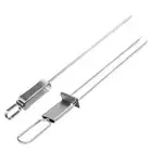 Metal Skewers For Kabobs Reusable Stainless Steel BBQ Forks For Vegetable Skewer